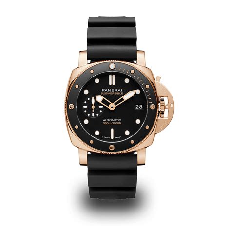 panerai 42mm on wrist|Panerai underwater goldtech 42mm.